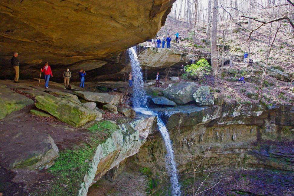 Cane Creek Waterfall Outdoors Shot