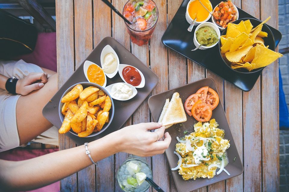 Food Overhead Shot of Table