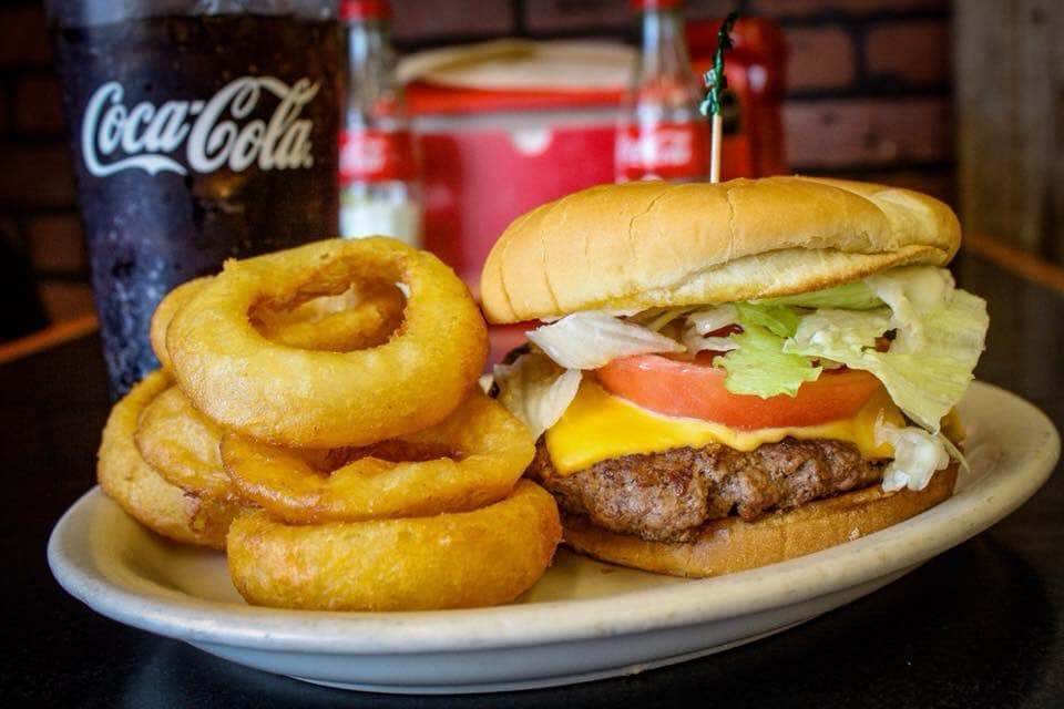 Homeside Restaurant Florence Burger and Onion Rings