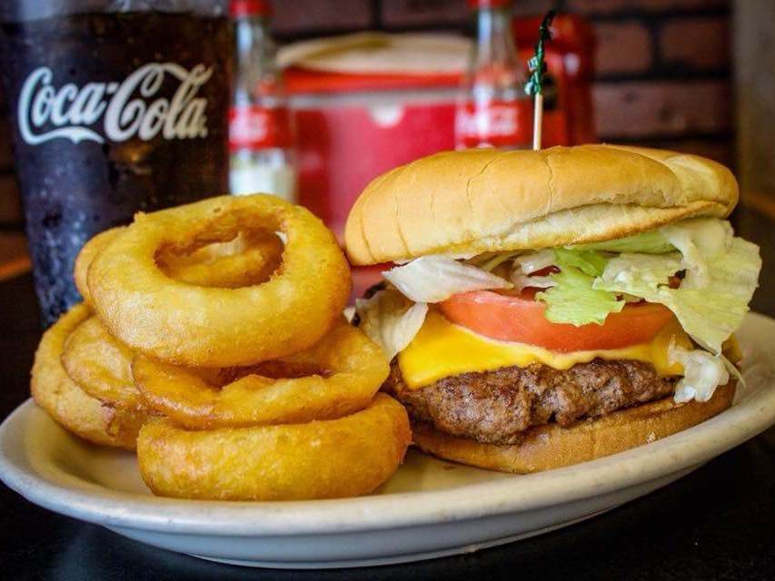 Homeside Restaurant Florence Burger and Onion Rings