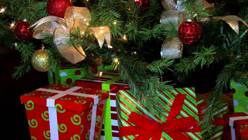 Presents Under The Tree Up Close